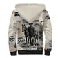 Bose Ikard Black Cowboy Sherpa Hoodie Vintage Newspaper Collage Old West African American History Art