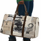 Bose Ikard Black Cowboy Travel Bag Vintage Newspaper Collage Old West African American History Art