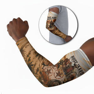 Bose Ikard Black Cowboy Texas Trail Driver Arm Sleeves Vintage Western Desert Collage African American History Art