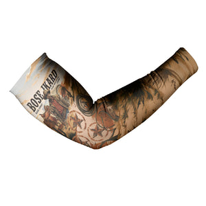 Bose Ikard Black Cowboy Texas Trail Driver Arm Sleeves Vintage Western Desert Collage African American History Art