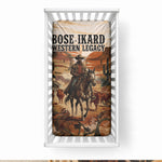 Bose Ikard Black Cowboy Texas Trail Driver Baby Bed Cover Vintage Western Desert Collage African American History Art