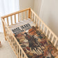 Bose Ikard Black Cowboy Texas Trail Driver Baby Bed Cover Vintage Western Desert Collage African American History Art