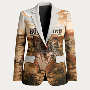 Bose Ikard Black Cowboy Texas Trail Driver Blazer Vintage Western Desert Collage African American History Art