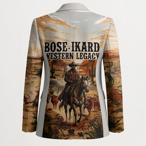 Bose Ikard Black Cowboy Texas Trail Driver Blazer Vintage Western Desert Collage African American History Art
