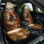 Bose Ikard Black Cowboy Texas Trail Driver Car Seat Cover Vintage Western Desert Collage African American History Art