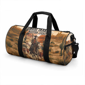 Bose Ikard Black Cowboy Texas Trail Driver Duffle Bag Vintage Western Desert Collage African American History Art