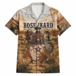 Bose Ikard Black Cowboy Texas Trail Driver Hawaiian Shirt Vintage Western Desert Collage African American History Art