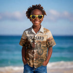 Bose Ikard Black Cowboy Texas Trail Driver Kid Hawaiian Shirt Vintage Western Desert Collage African American History Art