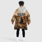 Bose Ikard Black Cowboy Texas Trail Driver Kid Wearable Blanket Hoodie Vintage Western Desert Collage African American History Art