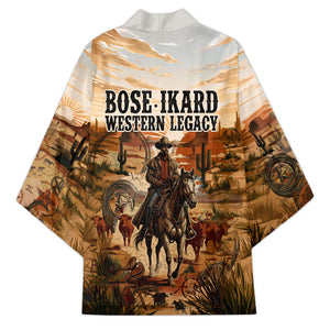 Bose Ikard Black Cowboy Texas Trail Driver Kimono Vintage Western Desert Collage African American History Art