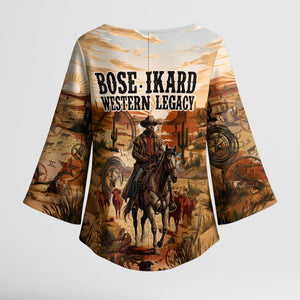 Bose Ikard Black Cowboy Texas Trail Driver Kimono Sleeve Blouse Vintage Western Desert Collage African American History Art