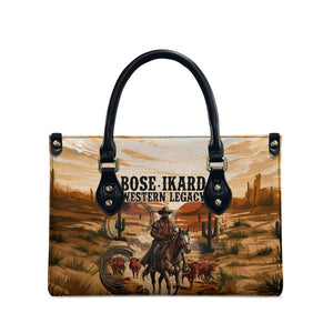 Bose Ikard Black Cowboy Texas Trail Driver Leather Bag Vintage Western Desert Collage African American History Art