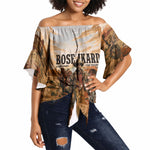 Bose Ikard Black Cowboy Texas Trail Driver Off Shoulder Wrap Waist Top Vintage Western Desert Collage African American History Art