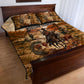 Bose Ikard Black Cowboy Texas Trail Driver Quilt Bed Set Vintage Western Desert Collage African American History Art