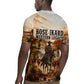 Bose Ikard Black Cowboy Texas Trail Driver Rugby Jersey Vintage Western Desert Collage African American History Art