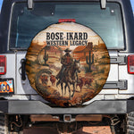 Bose Ikard Black Cowboy Texas Trail Driver Spare Tire Cover Vintage Western Desert Collage African American History Art