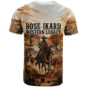 Bose Ikard Black Cowboy Texas Trail Driver T shirt Vintage Western Desert Collage African American History Art