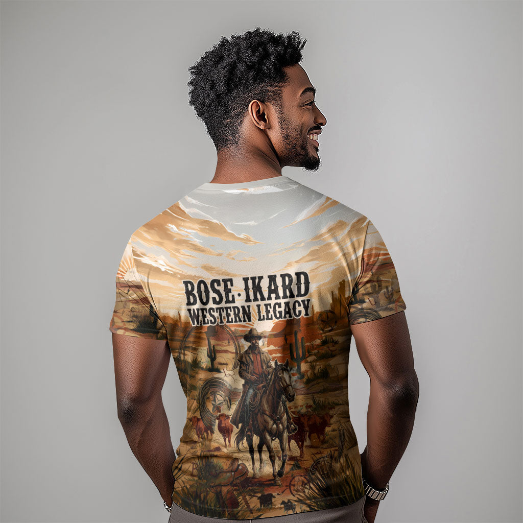 Bose Ikard Black Cowboy Texas Trail Driver T shirt Vintage Western Desert Collage African American History Art