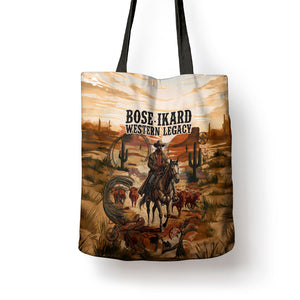 Bose Ikard Black Cowboy Texas Trail Driver Tote Bag Vintage Western Desert Collage African American History Art
