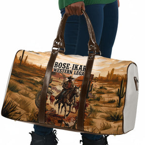 Bose Ikard Black Cowboy Texas Trail Driver Travel Bag Vintage Western Desert Collage African American History Art