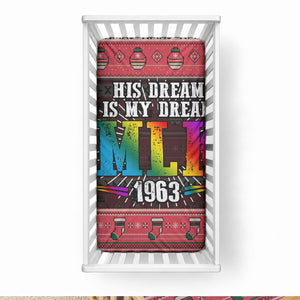 Martin Luther King Jr Christmas Baby Bed Cover Civil Rights Quote Rainbow Gradient