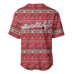 Martin Luther King Jr Christmas Baseball Jersey Civil Rights Quote Rainbow Gradient