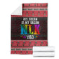 Martin Luther King Jr Christmas Blanket Civil Rights Quote Rainbow Gradient