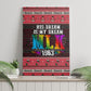 Martin Luther King Jr Christmas Canvas Wall Art Civil Rights Quote Rainbow Gradient