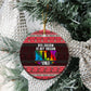 Martin Luther King Jr Christmas Ceramic Ornament Civil Rights Quote Rainbow Gradient