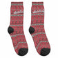 Martin Luther King Jr Christmas Crew Socks Civil Rights Quote Rainbow Gradient