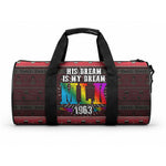 Martin Luther King Jr Christmas Duffle Bag Civil Rights Quote Rainbow Gradient