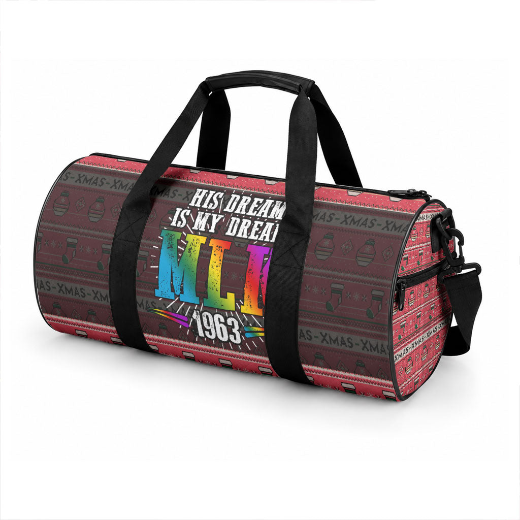 Martin Luther King Jr Christmas Duffle Bag Civil Rights Quote Rainbow Gradient
