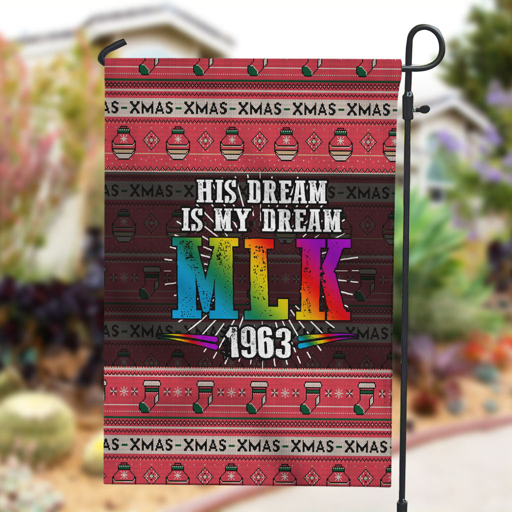 Martin Luther King Jr Christmas Garden Flag Civil Rights Quote Rainbow Gradient