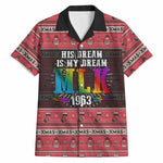 Martin Luther King Jr Christmas Hawaiian Shirt Civil Rights Quote Rainbow Gradient