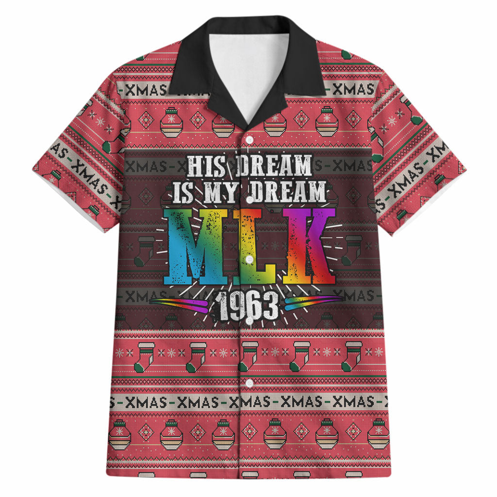 Martin Luther King Jr Christmas Hawaiian Shirt Civil Rights Quote Rainbow Gradient