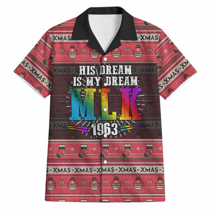 Martin Luther King Jr Christmas Hawaiian Shirt Civil Rights Quote Rainbow Gradient