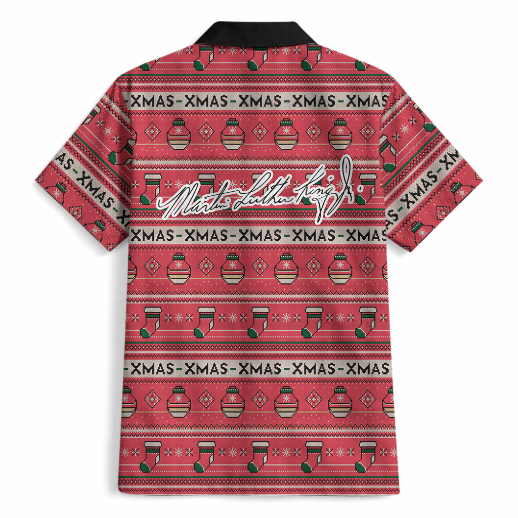 Martin Luther King Jr Christmas Hawaiian Shirt Civil Rights Quote Rainbow Gradient