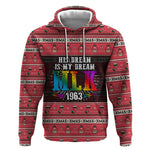 Martin Luther King Jr Christmas Hoodie Civil Rights Quote Rainbow Gradient