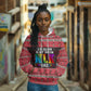 Martin Luther King Jr Christmas Hoodie Civil Rights Quote Rainbow Gradient
