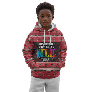 Martin Luther King Jr Christmas Kid Hoodie Civil Rights Quote Rainbow Gradient