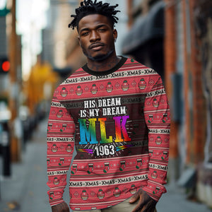 Martin Luther King Jr Christmas Long Sleeve Shirt Civil Rights Quote Rainbow Gradient