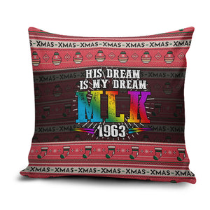 Martin Luther King Jr Christmas Pillow Cover Civil Rights Quote Rainbow Gradient