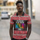 Martin Luther King Jr Christmas Polo Shirt Civil Rights Quote Rainbow Gradient