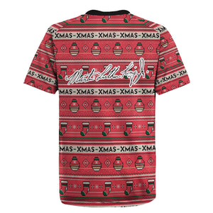 Martin Luther King Jr Christmas Rugby Jersey Civil Rights Quote Rainbow Gradient
