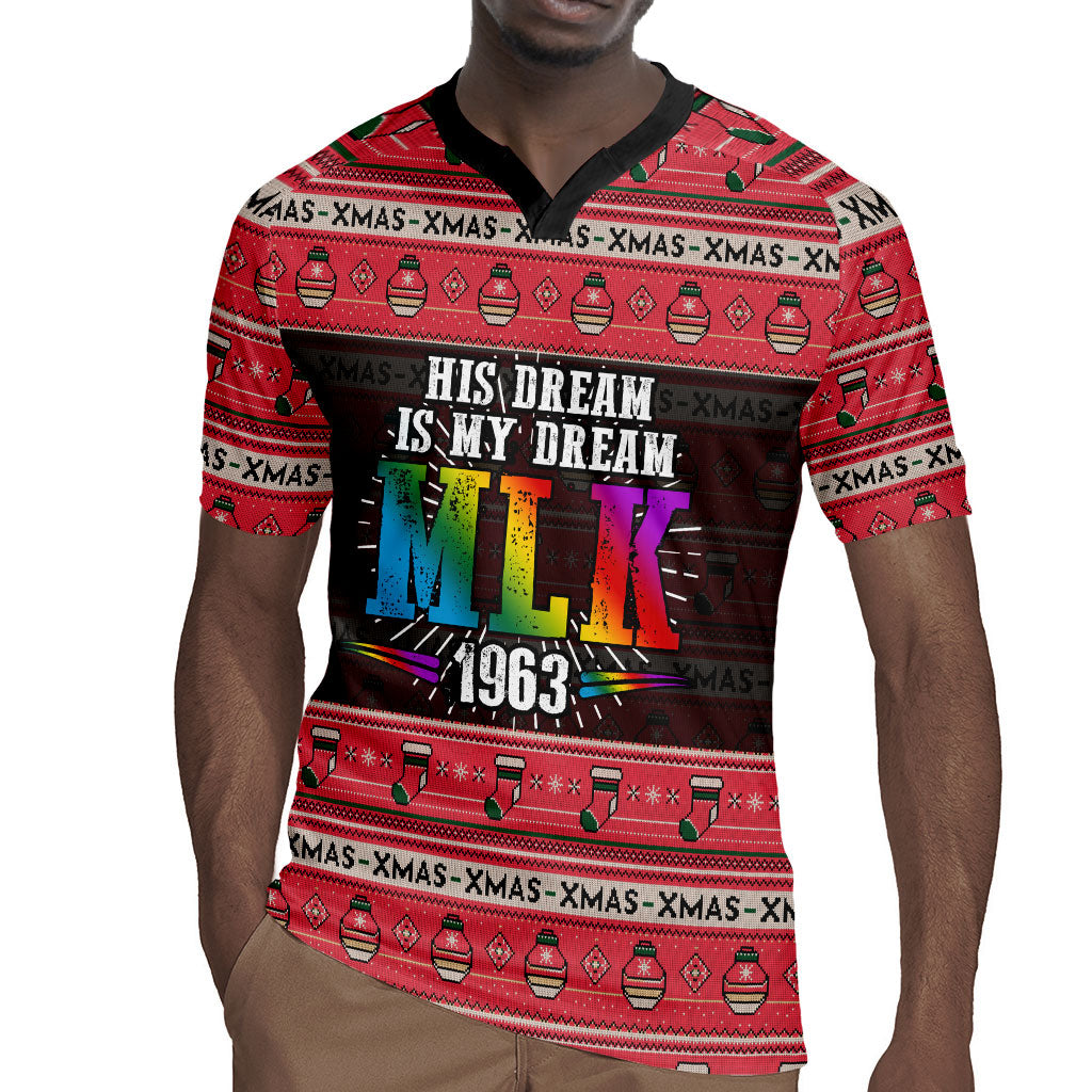 Martin Luther King Jr Christmas Rugby Jersey Civil Rights Quote Rainbow Gradient