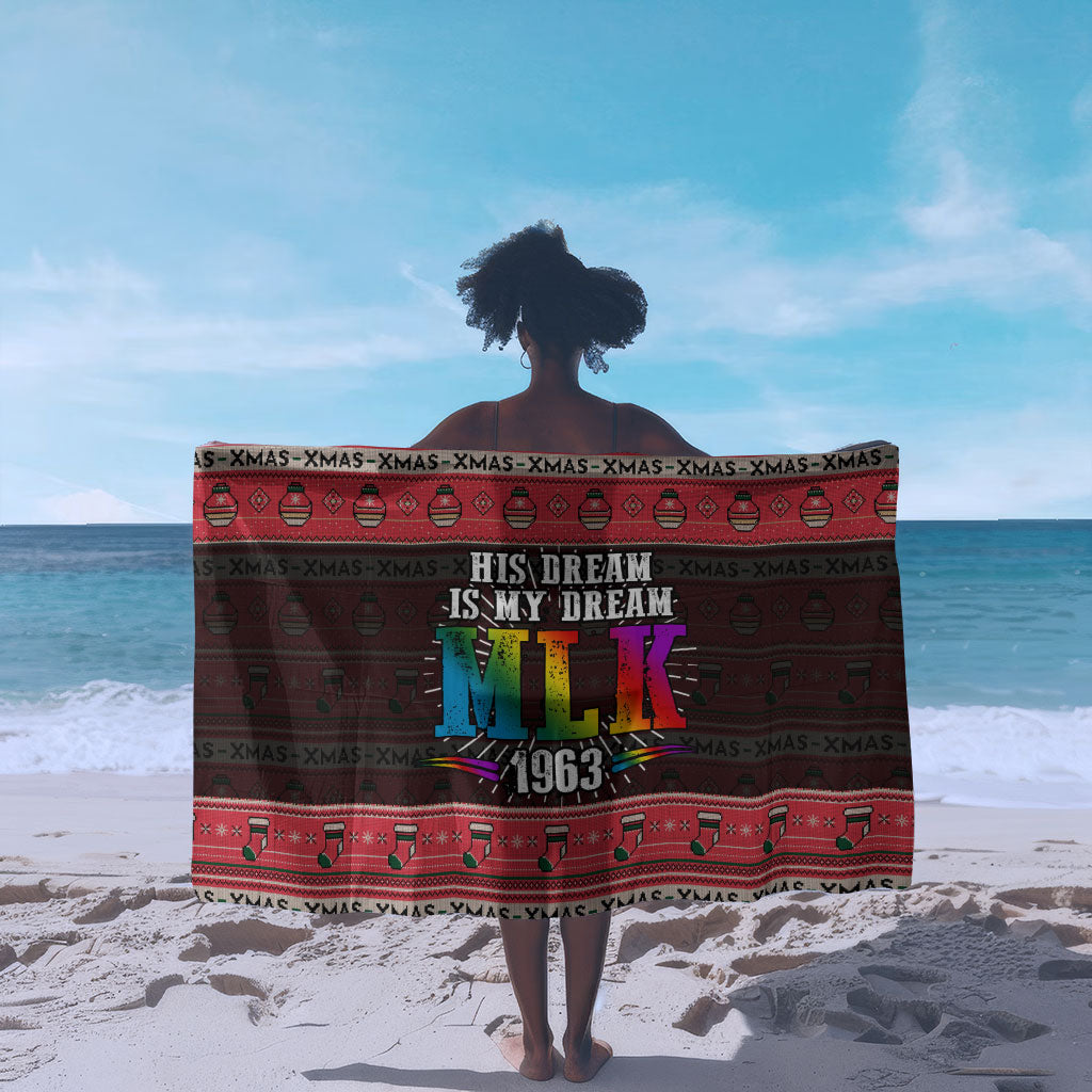 Martin Luther King Jr Christmas Sarong Civil Rights Quote Rainbow Gradient