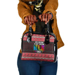 Martin Luther King Jr Christmas Shoulder Handbag Civil Rights Quote Rainbow Gradient