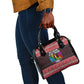 Martin Luther King Jr Christmas Shoulder Handbag Civil Rights Quote Rainbow Gradient