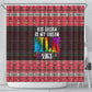 Martin Luther King Jr Christmas Shower Curtain Civil Rights Quote Rainbow Gradient