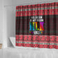 Martin Luther King Jr Christmas Shower Curtain Civil Rights Quote Rainbow Gradient